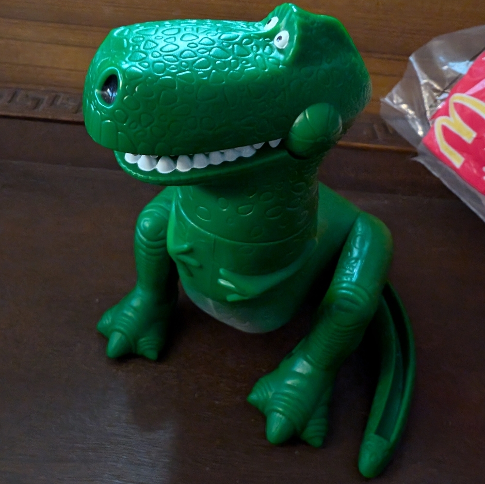 Collectible Disney Toy Story 2 McDonalds 1999 REX Dinosaur Candy Dispenser 6"